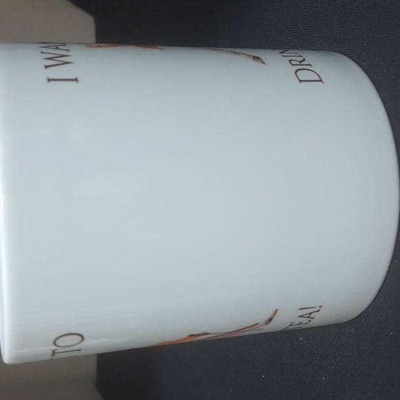 I want to drink tea funny novelty ceramic gift mug 11oz - Picture 3 of 6